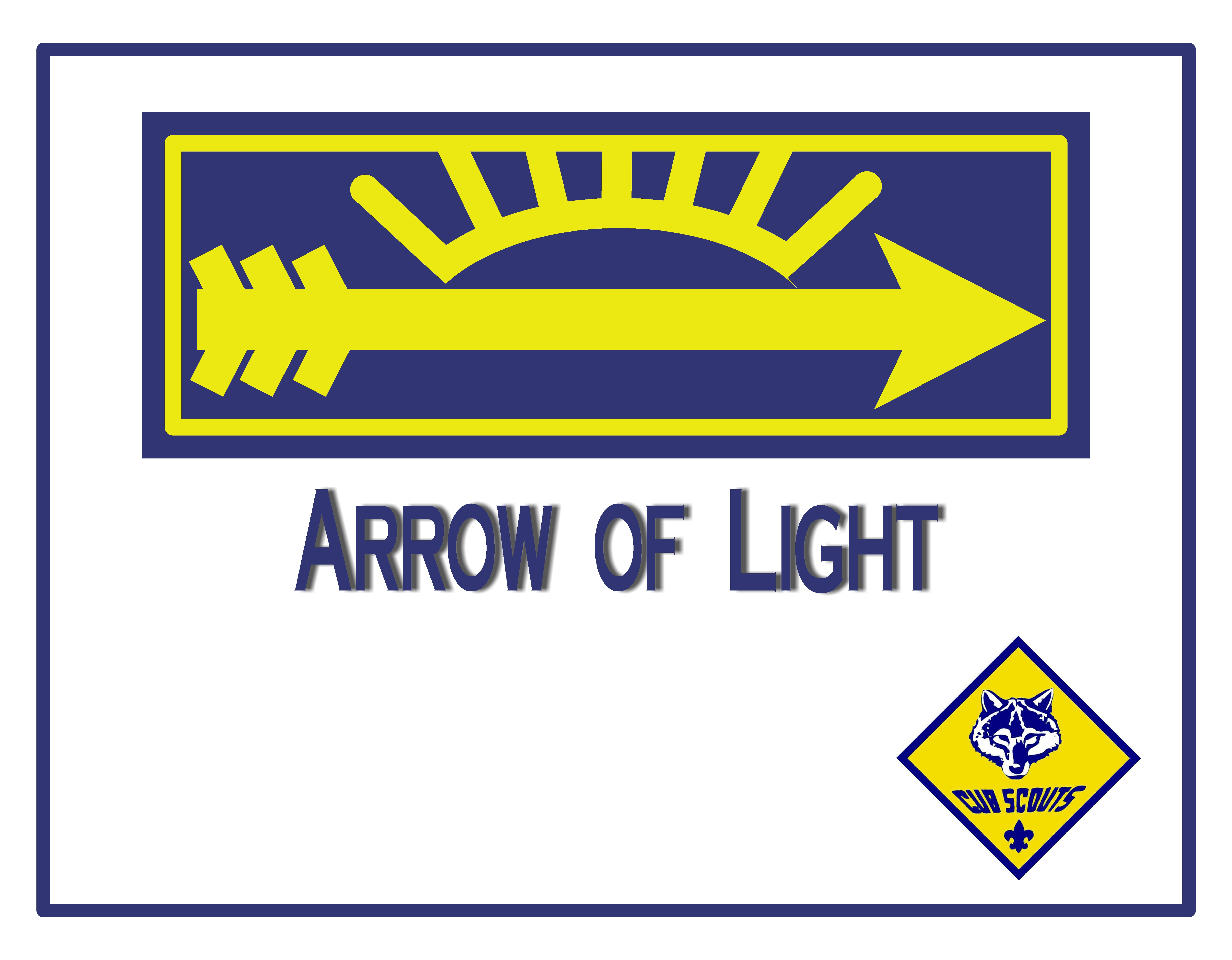 Arrow of Light Certificate 8 x 10 images The Idea Door